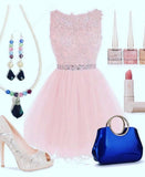 Valentine's Day Colorful Pearl and Crystal Pendant Jewelry Set - Ina