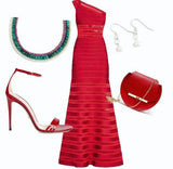 Triple Strand Pearl and Gemstone Bead Necklace - Anuya