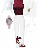 Pearl and Marcasite Necklace - Opera