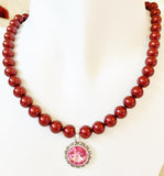 Crystal Pearl Necklace - Eliana (Multiple Colors)