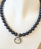 Crystal Pearl Necklace - Eliana (Multiple Colors)