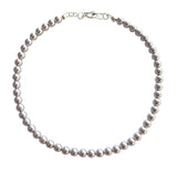 Lavender Crystal Pearl Choker and Earrings - Lavender