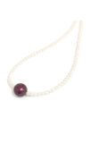 Crystal Pearl Pendant Necklace - Neve (Multiple Colors)