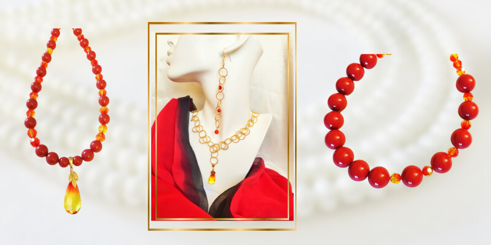 Red and Gold Jewelry
