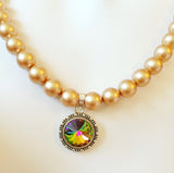 Crystal Pearl Necklace - Eliana (Multiple Colors)